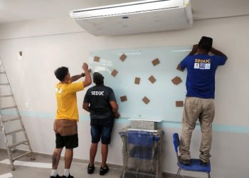 Unidades escolares passam por manutenções antes do início do ano letivo