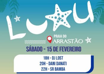 Luau Arrastão terá apresentações musicais da Banda Sr Bamba, Dani Danati e DJ Lost neste sábado