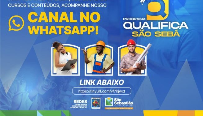 Centro Integrado Profissionalizante de São Sebastião divulga cursos de formação em canal do WhatsApp