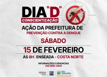 Prefeitura de São Sebastião realiza Dia D de Combate à Dengue na Costa Norte