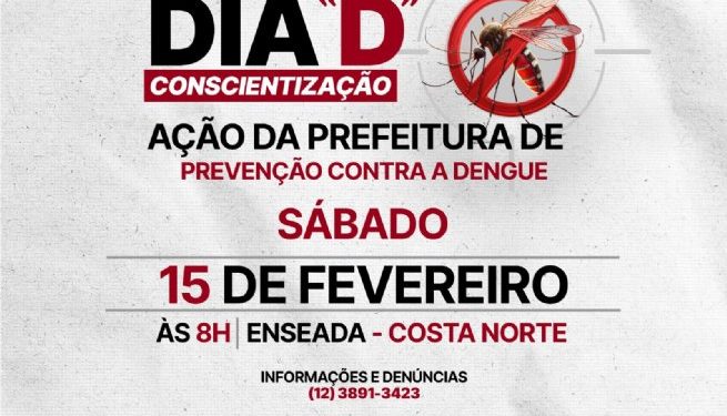 Prefeitura de São Sebastião realiza Dia D de Combate à Dengue na Costa Norte