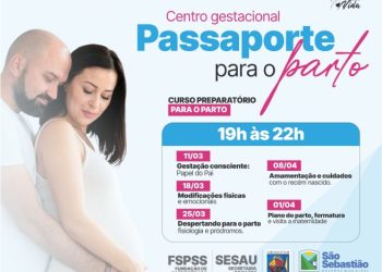 São Sebastião realiza ‘Passaporte para o Parto’ com vistas a incluir os pais na gravidez