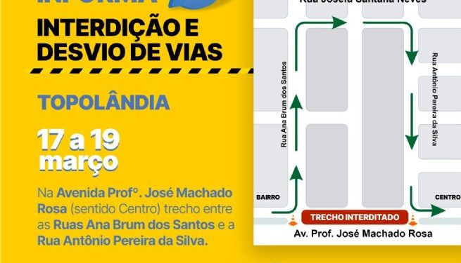 Prefeitura de São Sebastião interdita trecho da avenida principal da Topolândia para obras de melhorias