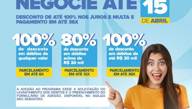 Prefeitura de São Sebastião lança Campanha de Anistia Fiscal com descontos especiais e condições facilitadas
