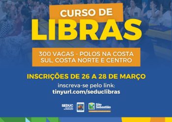 Educação de São Sebastião abre inscrições para curso gratuito de Libras com 300 vagas