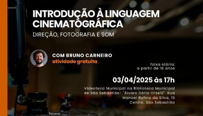 Prefeitura de São Sebastião e Pontos MIS oferecem oficina gratuita sobre linguagem cinematográfica