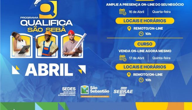 Prefeitura de São Sebastião divulga cursos on-line gratuitos do Sebrae para empreendedores