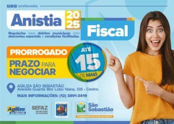 Campanha de Anistia Fiscal de São Sebastião é prorrogada até 15 de maio com descontos de até 100%