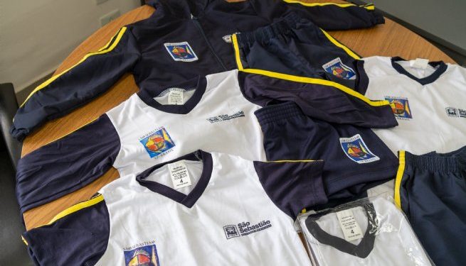 Prefeitura de São Sebastião inicia em maio a entrega de uniformes escolares para alunos da rede municipal
