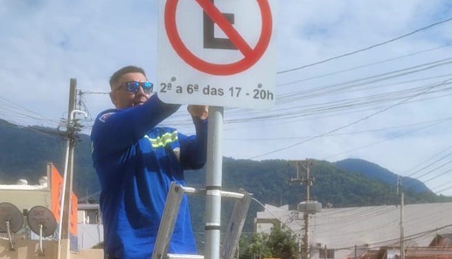 Prefeitura de São Sebastião libera vagas de estacionamento na Rua Auta Pinder