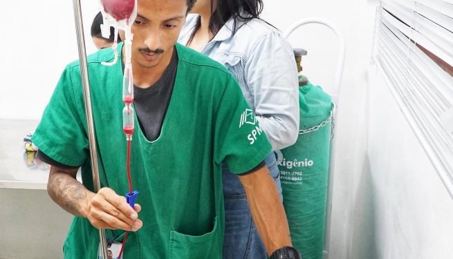 PATA recebe primeira doadora da Campanha Sangue Bom Pra Cachorro