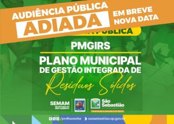 Audiência Pública do Plano Municipal de Gestão Integrada de Resíduos Sólidos é adiada