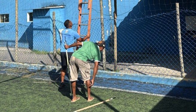 Prefeitura de São Sebastião inicia revitalização da Arena Society do Cambury