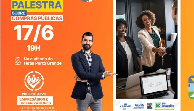 Prefeitura de São Sebastião promove palestra sobre compras públicas para empresários