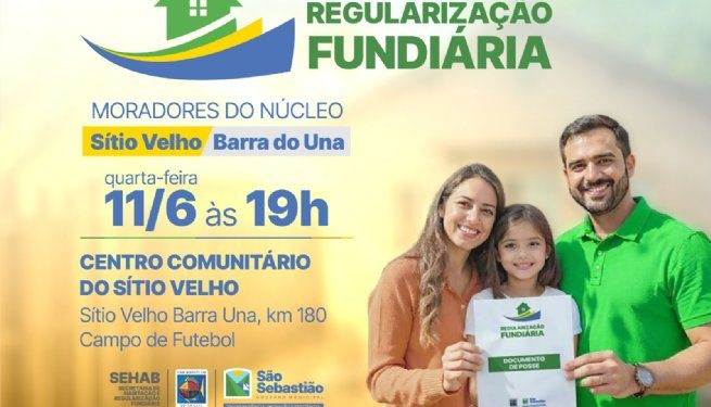 São Sebastião realiza reunião comunitária de regularização fundiária no Sítio Velho