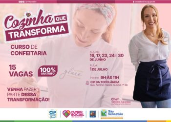 Fundo Social de São Sebastião oferece curso de confeitaria pelo programa ‘Cozinha que Transforma’