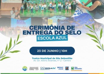 São Sebastião se torna referência nacional em educação oceânica com 100% da rede municipal no Programa Escola Azul