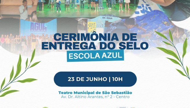 São Sebastião se torna referência nacional em educação oceânica com 100% da rede municipal no Programa Escola Azul