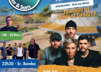 ‘Mar & Som’ agita feriado de Corpus Christi em São Sebastião com shows de Luana Camarah, Sr. Bamba e Dj Bico