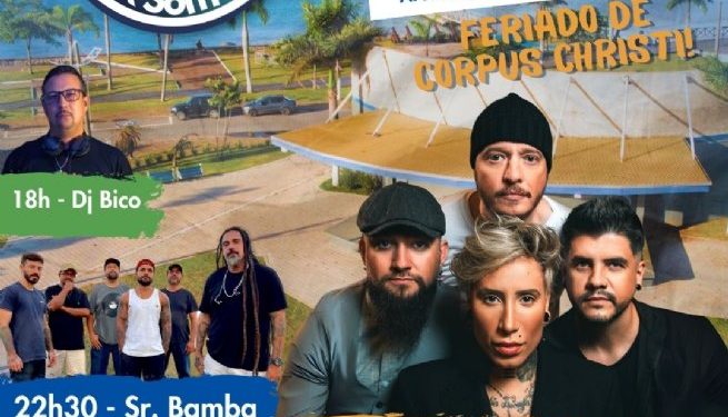 ‘Mar & Som’ agita feriado de Corpus Christi em São Sebastião com shows de Luana Camarah, Sr. Bamba e Dj Bico