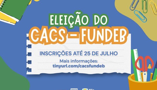 Prefeitura abre inscrições para Conselho de Acompanhamento e Controle Social do Fundeb