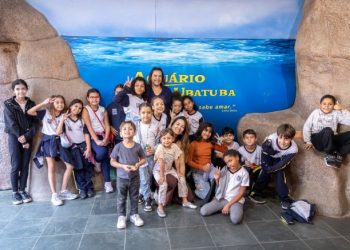 Parceria entre Fundo Social e Educação leva alunos ao Aquário de Ubatuba e Espaço da Vida Marinha