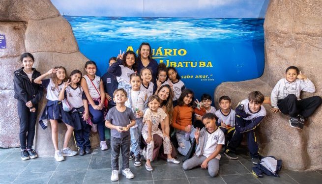 Parceria entre Fundo Social e Educação leva alunos ao Aquário de Ubatuba e Espaço da Vida Marinha