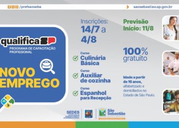 Prefeitura de São Sebastião abre inscrições para cursos gratuitos do Qualifica SP