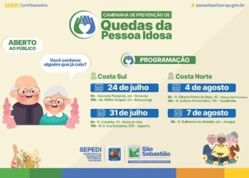 Prefeitura de São Sebastião promove Campanha de Prevenção de Quedas da Pessoa Idosa