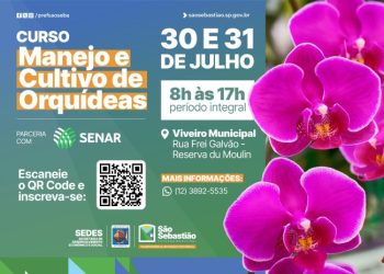 Prefeitura de São Sebastião e Senar oferecem curso gratuito de manejo e cultivo de orquídeas