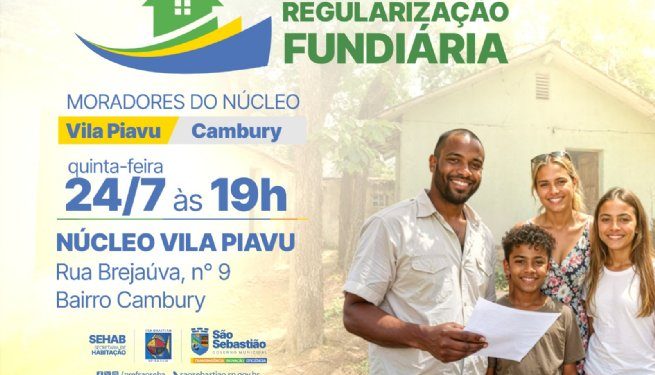 São Sebastião realiza reunião comunitária de regularização fundiária com moradores da Vila Piavu