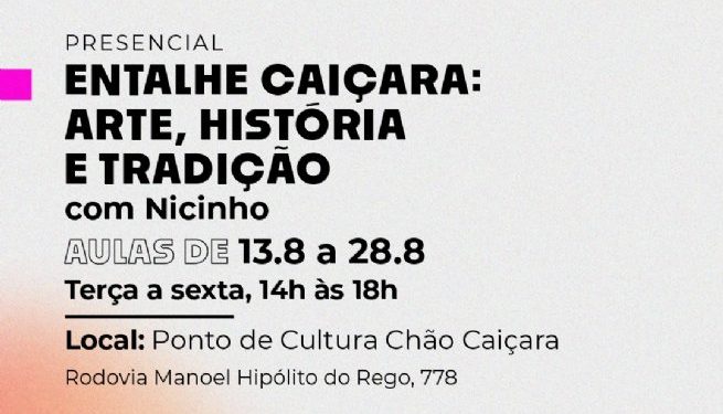 CultSP Pro e Fundass abrem inscrições para curso gratuito de Entalhe Caiçara