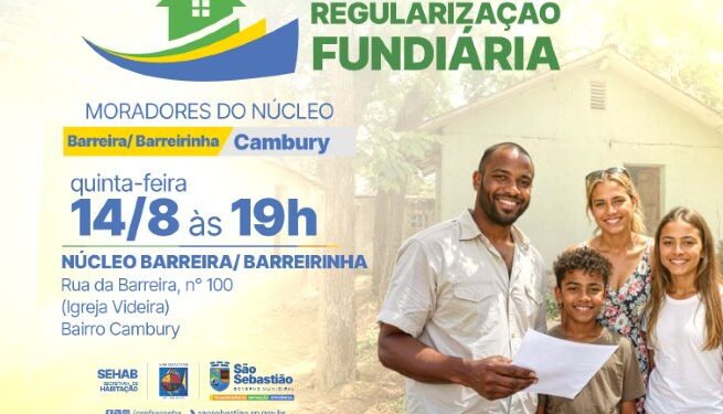 Prefeitura de São Sebastião realiza reunião comunitária de regularização fundiária com moradores da Barreira/Barreirinha