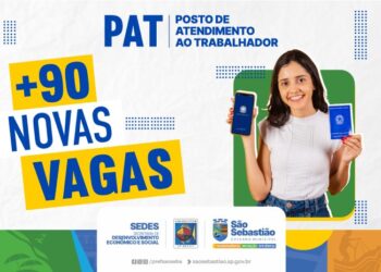 PAT de São Sebastião inicia semana com mais de 90 vagas de emprego em diversas áreas