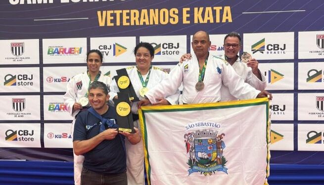 Judocas veteranos de São Sebastião brilham no Brasileiro e jovens no Circuito do Litoral
