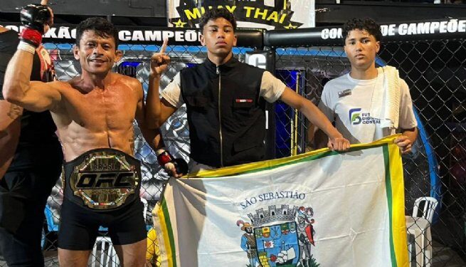 São Sebastião conquista cinturão do Arena World Championship MMA 2025 com Alan Du Bugre