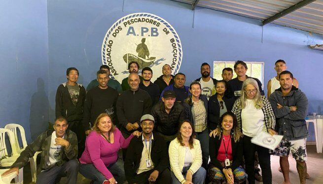 Pescadores de São Sebastião recebem visita técnica do Ministério da Pesca e Aquicultura