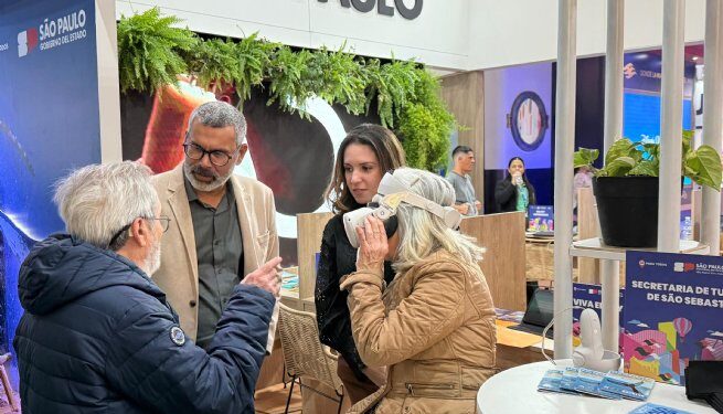 Prefeitura de São Sebastião e trade local divulgam atrativos turísticos em Feira Internacional de Turismo na Argentina