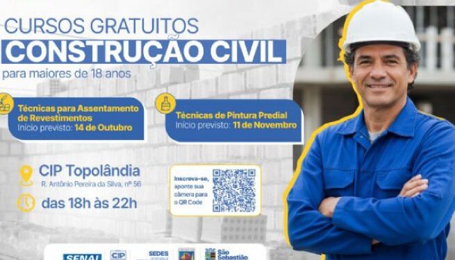 Prefeitura de São Sebastião abre inscrições para curso gratuito de Técnicas para Assentamento de Revestimento