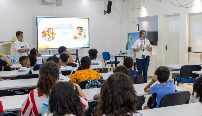 Educação de São Sebastião inicia o projeto Educa Sabesp com alunos da rede municipal