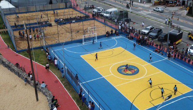 Prefeitura de São Sebastião entrega revitalização do Complexo Esportivo da Praça Pôr do Sol, em Boiçucanga