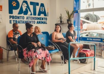 São Sebastião comemora vida salva de cão que recebeu doação na campanha Sangue Bom pra Cachorro do PATA