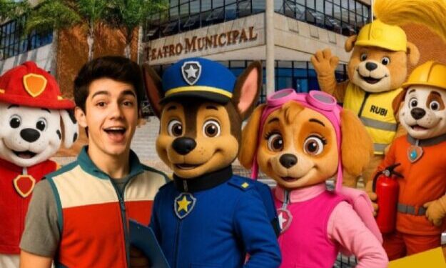 Musical infantil ‘Patrulha Show – Aventuras Caninas’ é atração no Teatro Municipal de São Sebastião