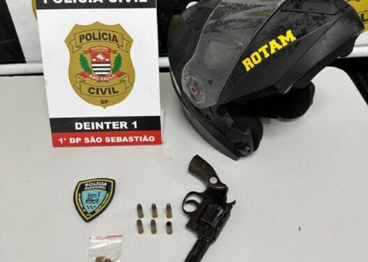 Polícia Municipal de São Sebastião prende acusado por porte ilegal de arma na Topolândia