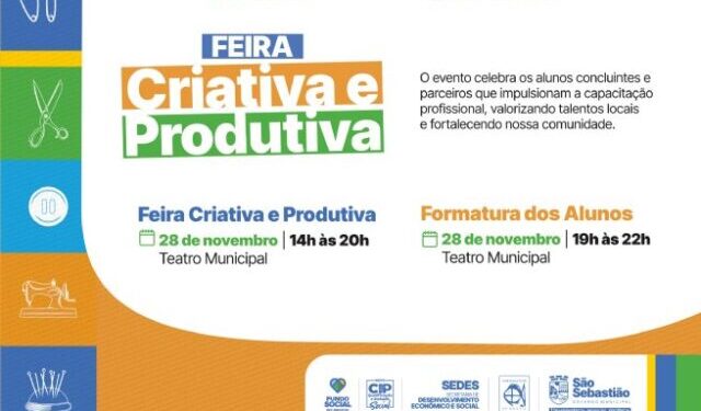 Prefeitura promove Feira Criativa e Produtiva e celebra formandos do CIP 2025
