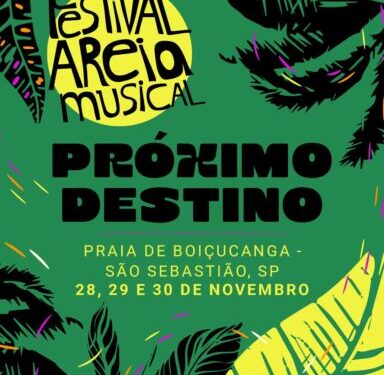 Festival Areia Musical leva música à praia de Boiçucanga nos dias 28, 29 e 30 de novembro