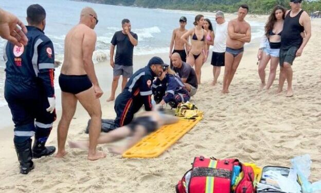 SAMU salva vida em afogamento com parada cardiorrespiratória na praia de Barra do Una