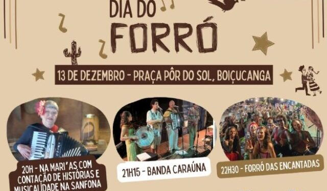 São Sebastião celebra Dia Nacional do Forró com programação especial em Boiçucanga