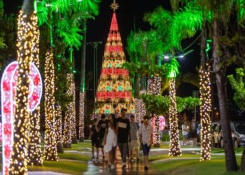 Decoração de Natal de São Sebastião alcança 100% de aprovação do público, aponta pesquisa do Observatório de Turismo
