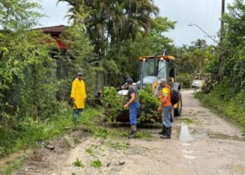 Sesep realiza ações de limpeza em bairros após chuvas